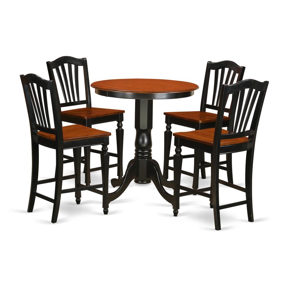5 Pc counter height pub set-pub Table and 4 bar stools