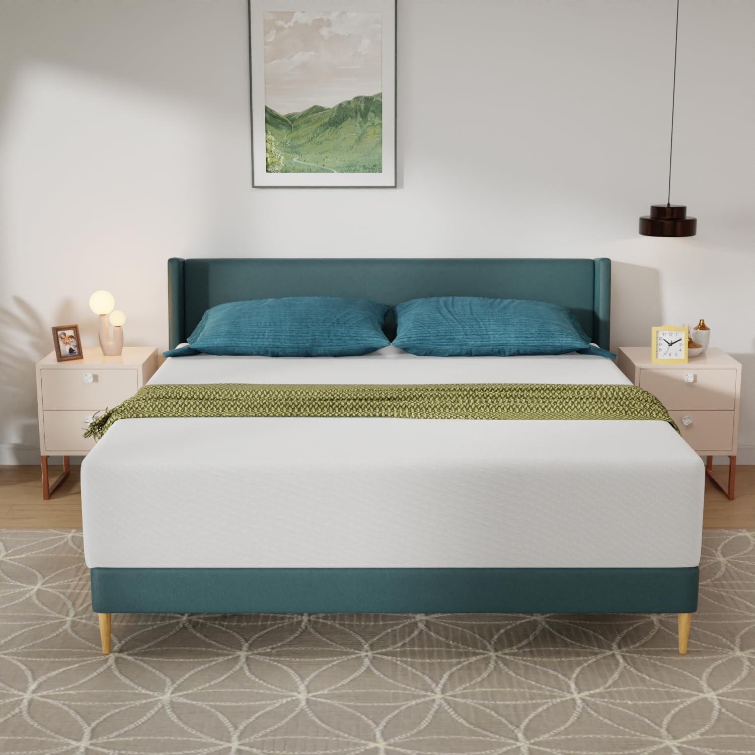| 8 Inch Twin Mattress | Medium Firm | Gel Memory Foam Mattress | White | Be