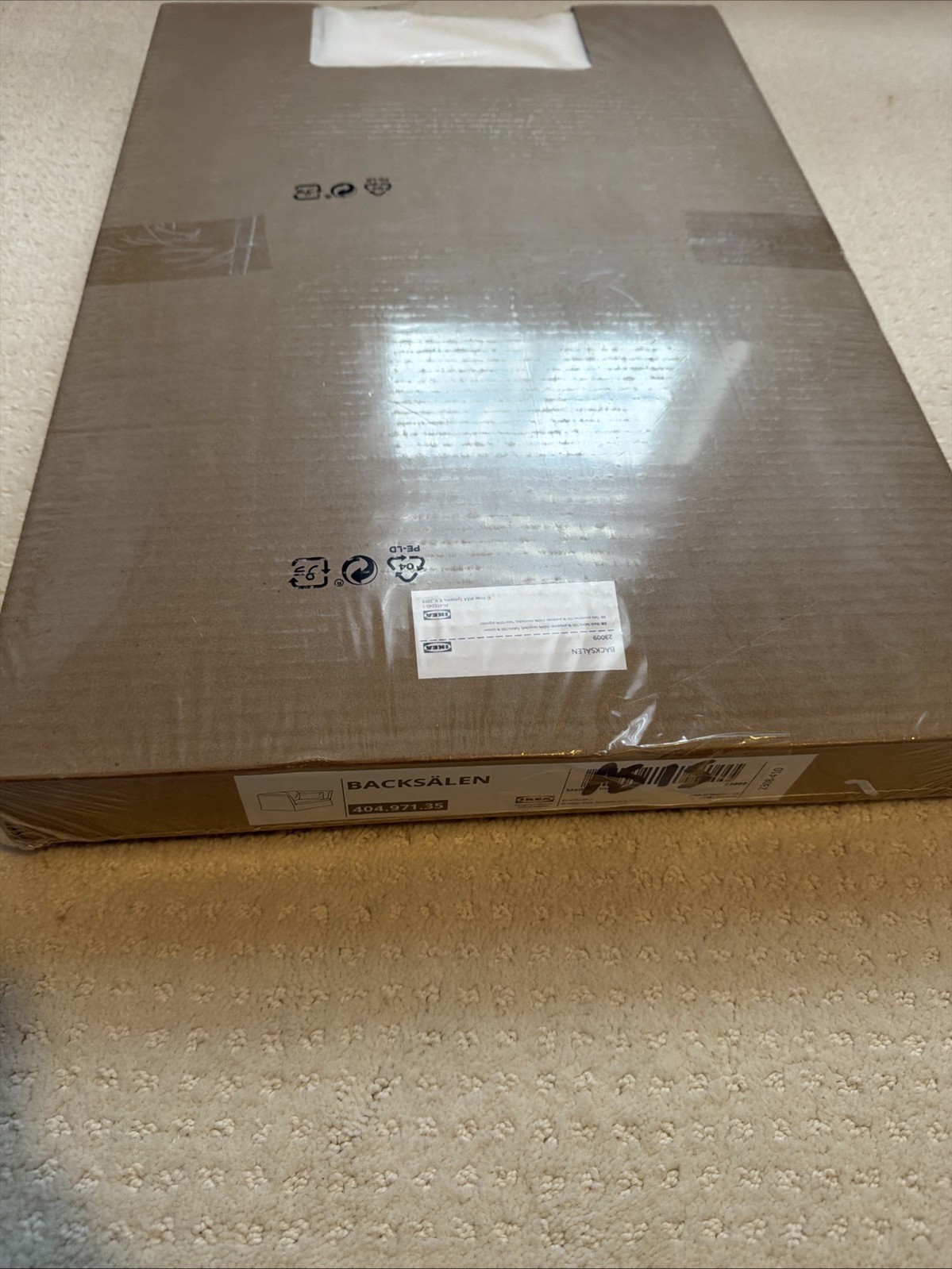 Ikea BACKSALEN Cover 1.5-seat armchair, Blekinge white 404.971.35 – NEW