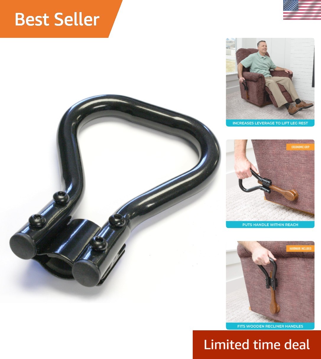 Ergonomic Recliner Lever Extender for Enhanced Comfort – Tool-less Installation