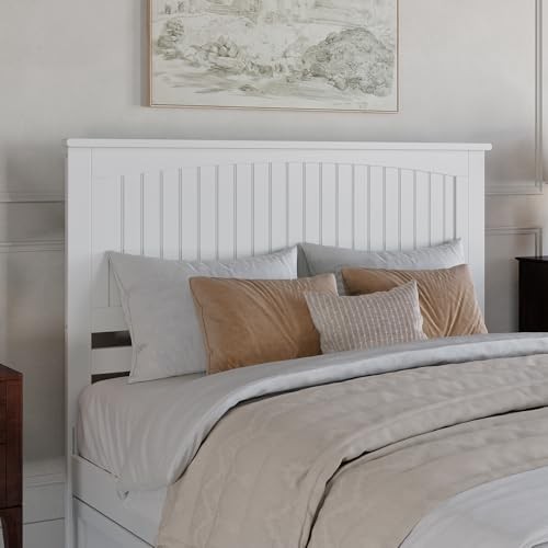 , Nantucket Queen Solid Wood Panel Headboard Queen (U.S. Standard) White