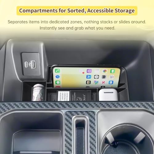 Center Console Organizer Set Compatible with Ford 2021-2025 2026 F-150 & 2022