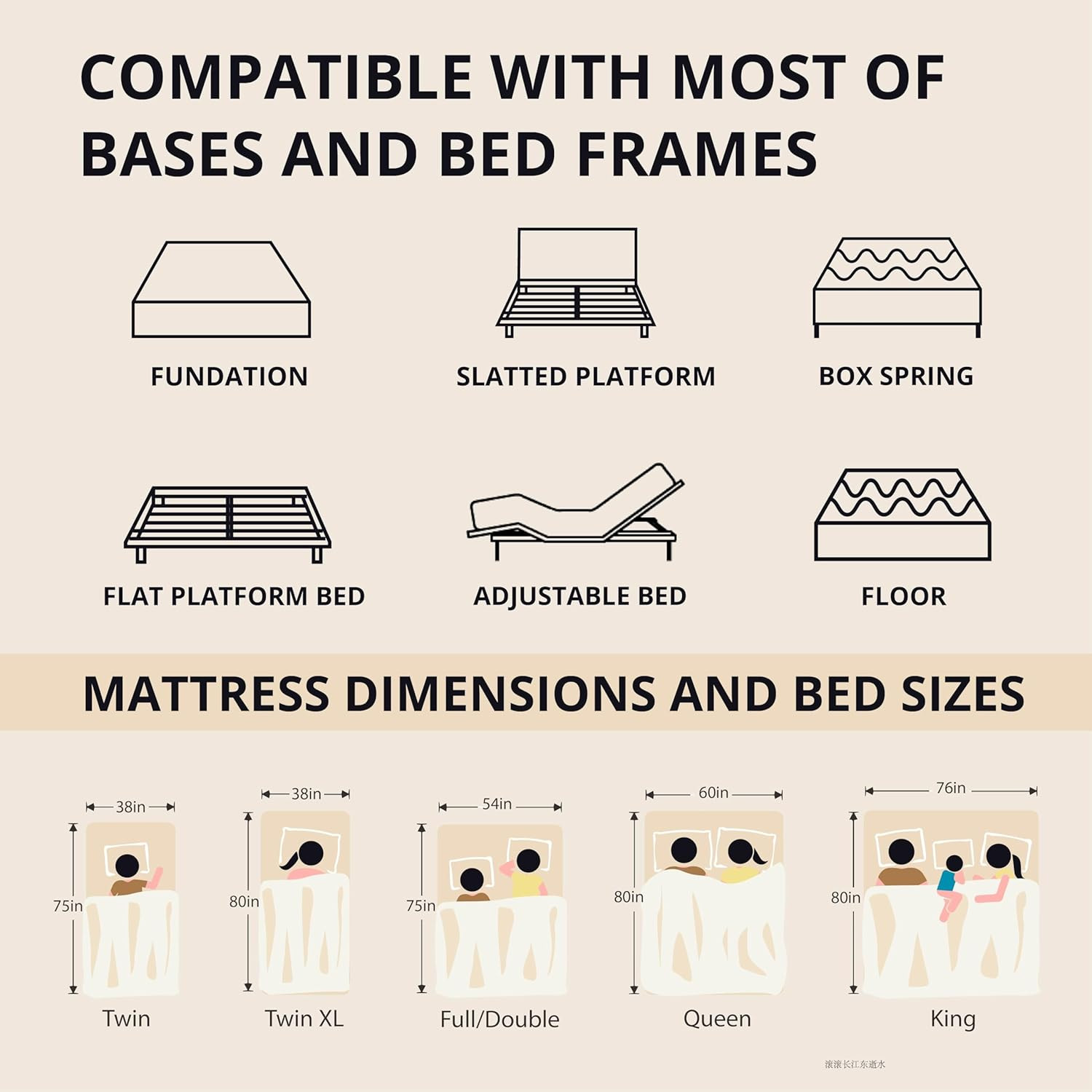 MLILY EGOHOME 12 Inch Queen Memory Foam Mattress for Back Pain, Cooling Copper G