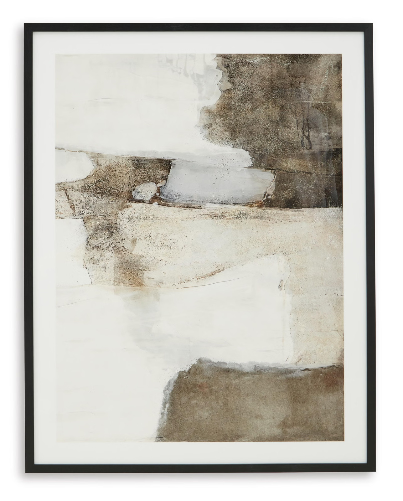 Signature Design by Ashley Aldricton Abstract Wall Art, Brown and White, 40 Inch