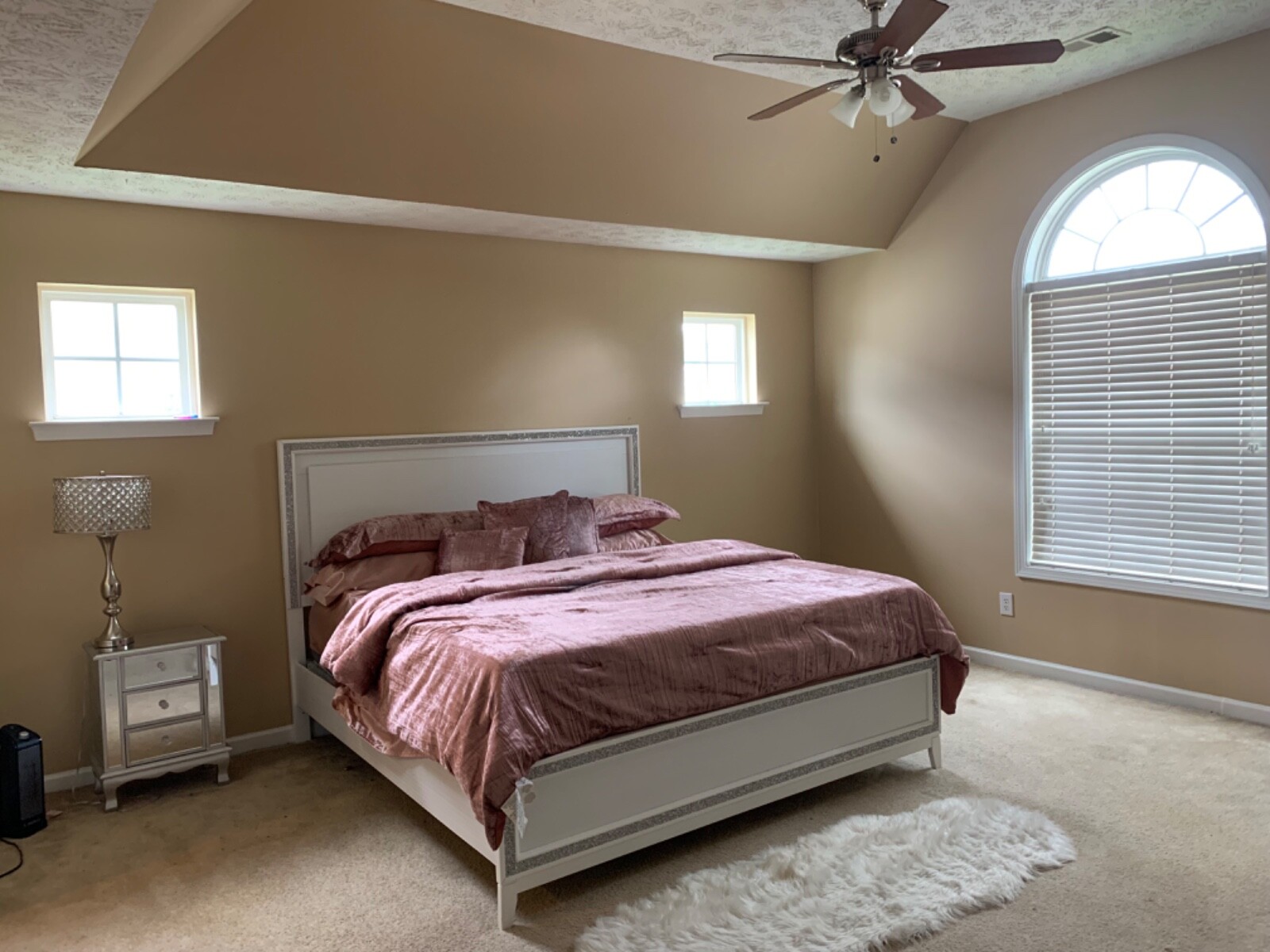 king size bed frame with mattress, 1 year new