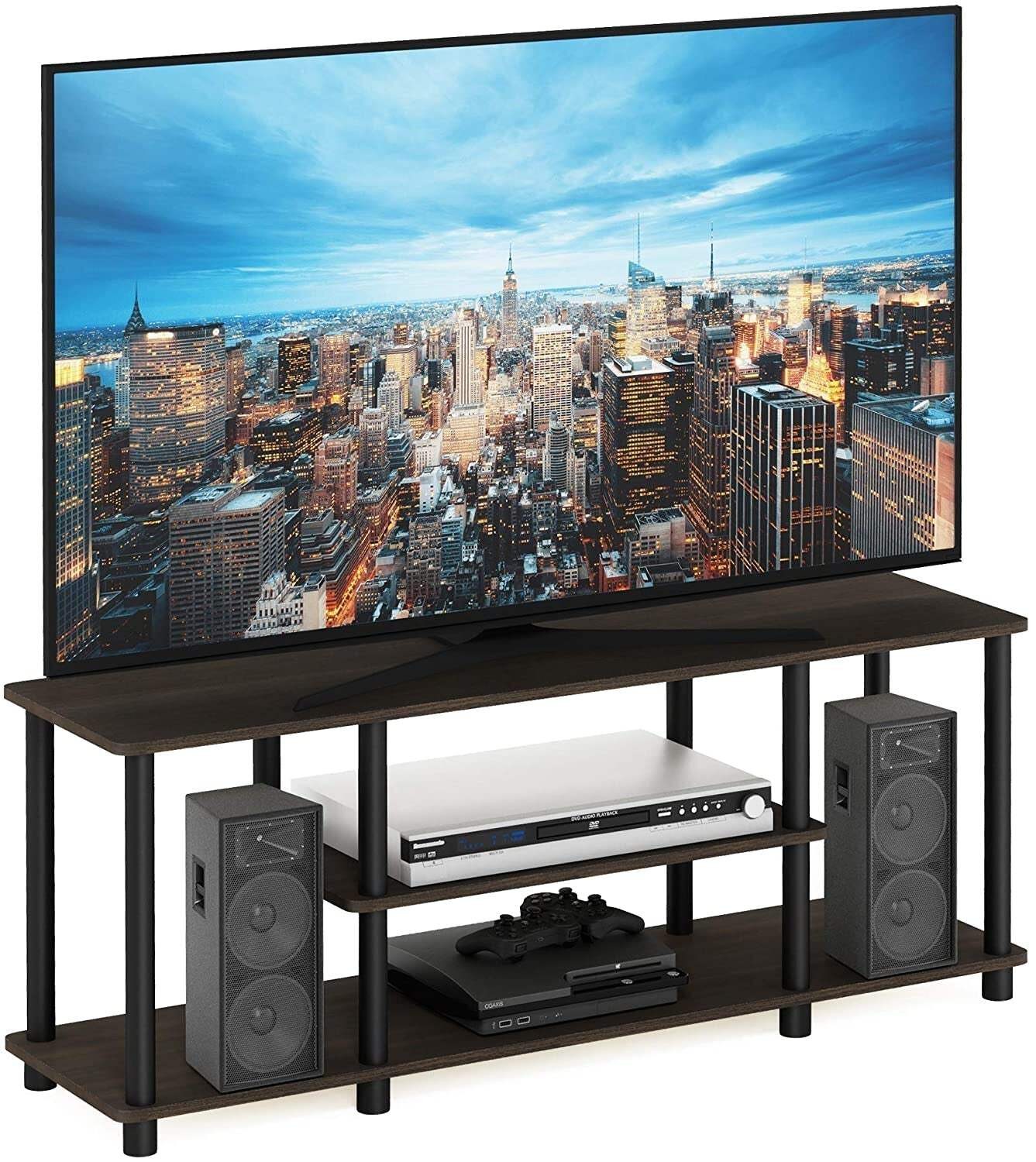 Turn-N-Tube 3-Tier TV Stand For 50-Inch TV No Tools Assembly