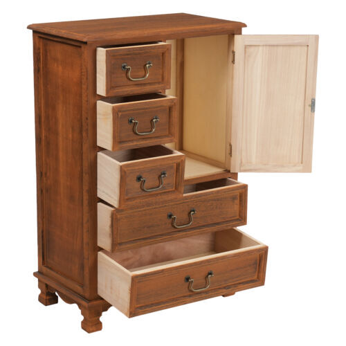 5 Drawers Dresser Wooden Storage Dressers Chests of Drawers for Bedroom Home