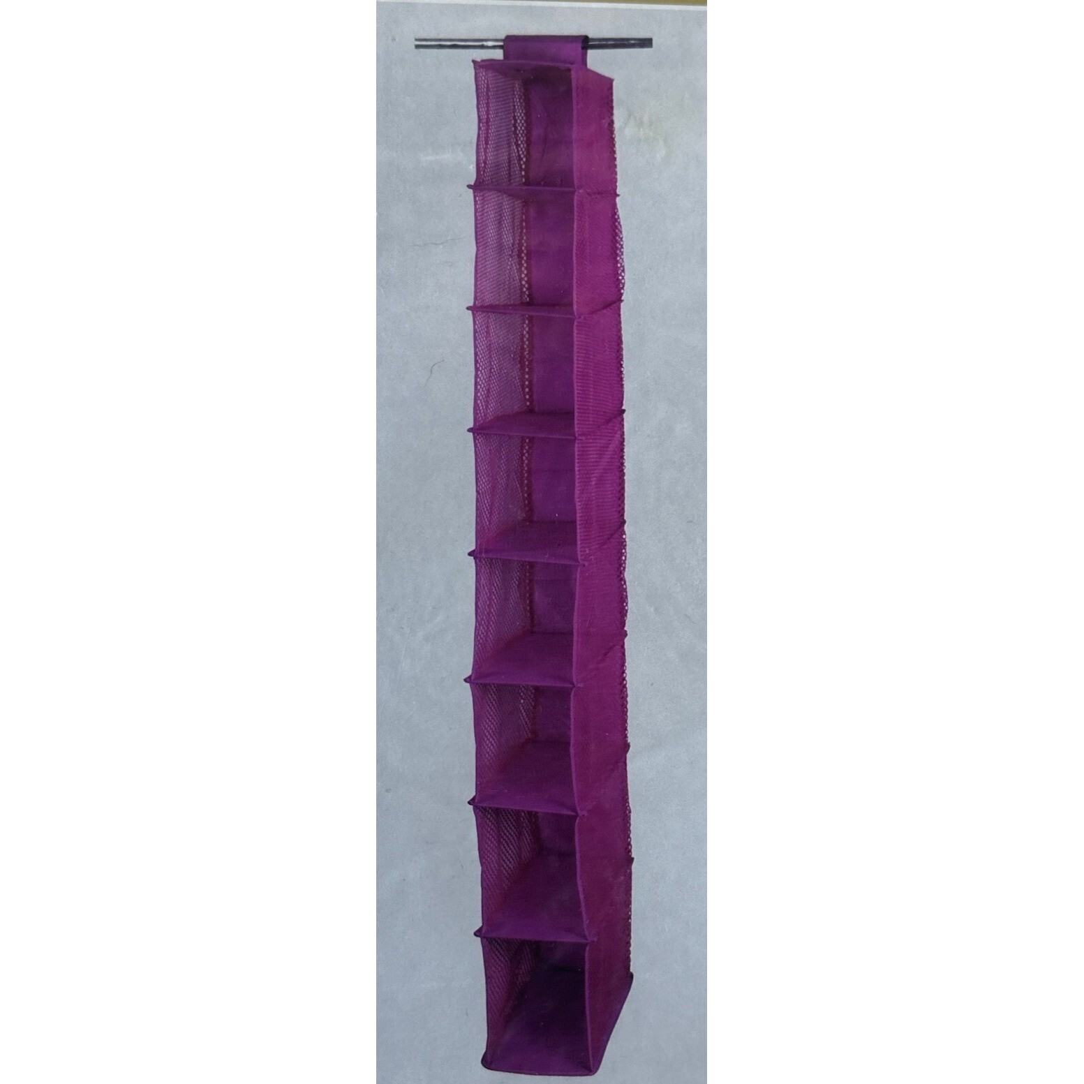 NEW 1-Pc Smart Space Eight Shelf Organizer Purple Color 5.25″L x 11.75″ W x 50″H