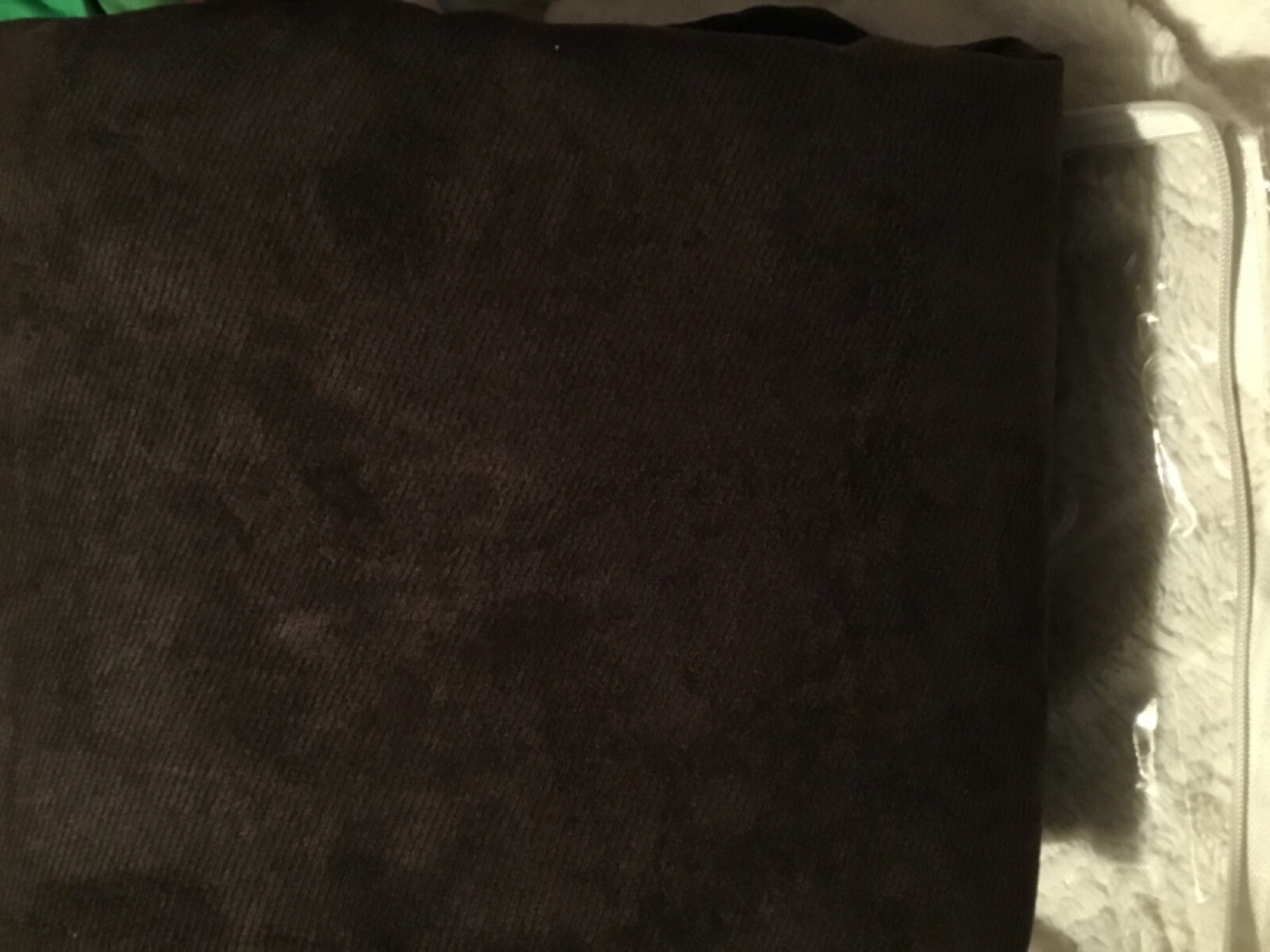 Sure Fit Sueded Twill Loveseat Slipcover in Chocolate Relaxed Fit Collection NEW