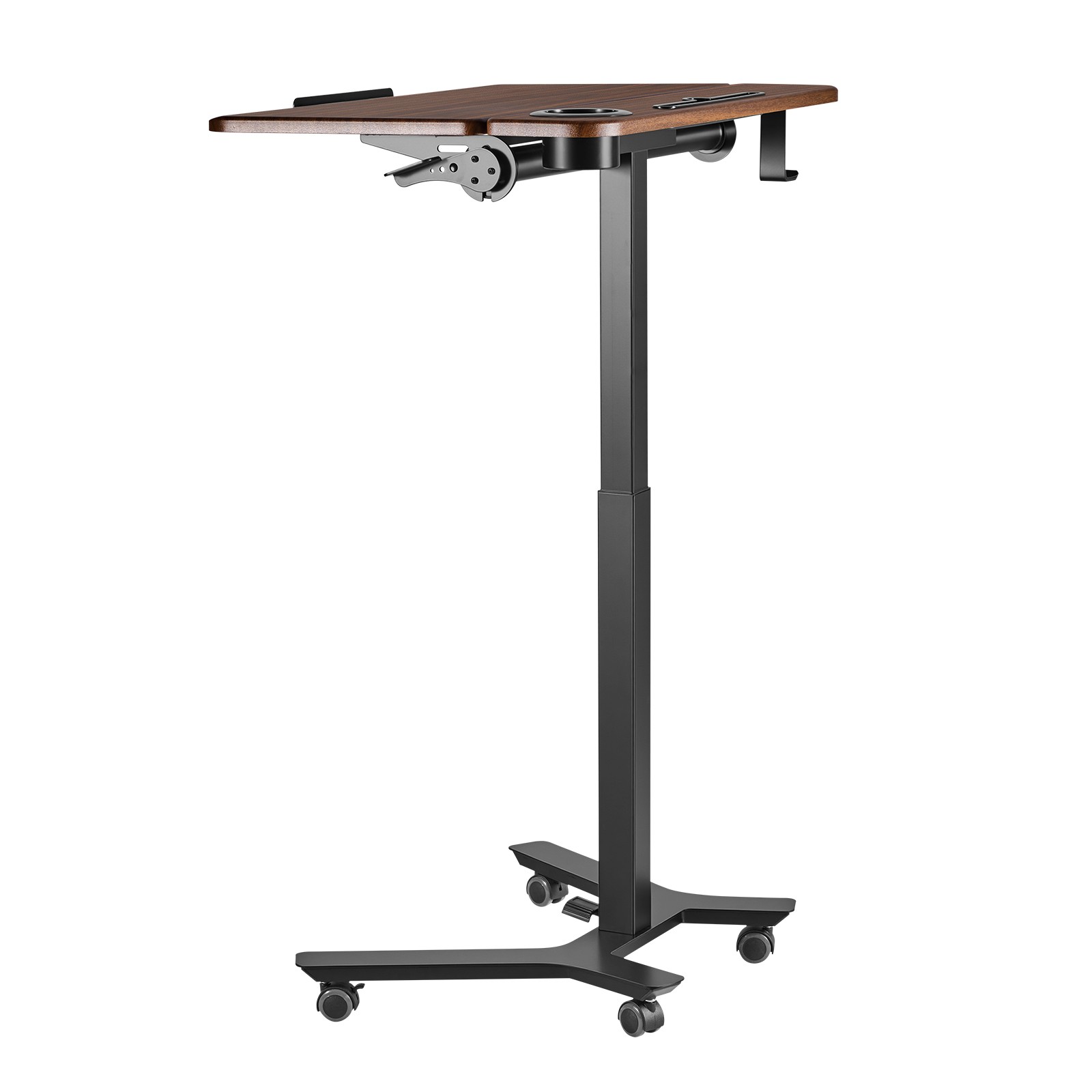 VEVOR Standing Desk Adjustable Height Mobile Stand Up Table Tilting 28.2 x20.7in