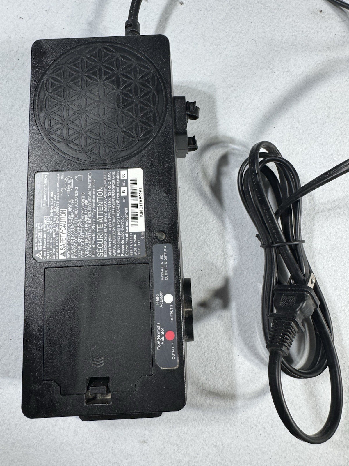 TempurPedic/Customatic Control Box MBC-RS006 – Delta Electronics 100-120V