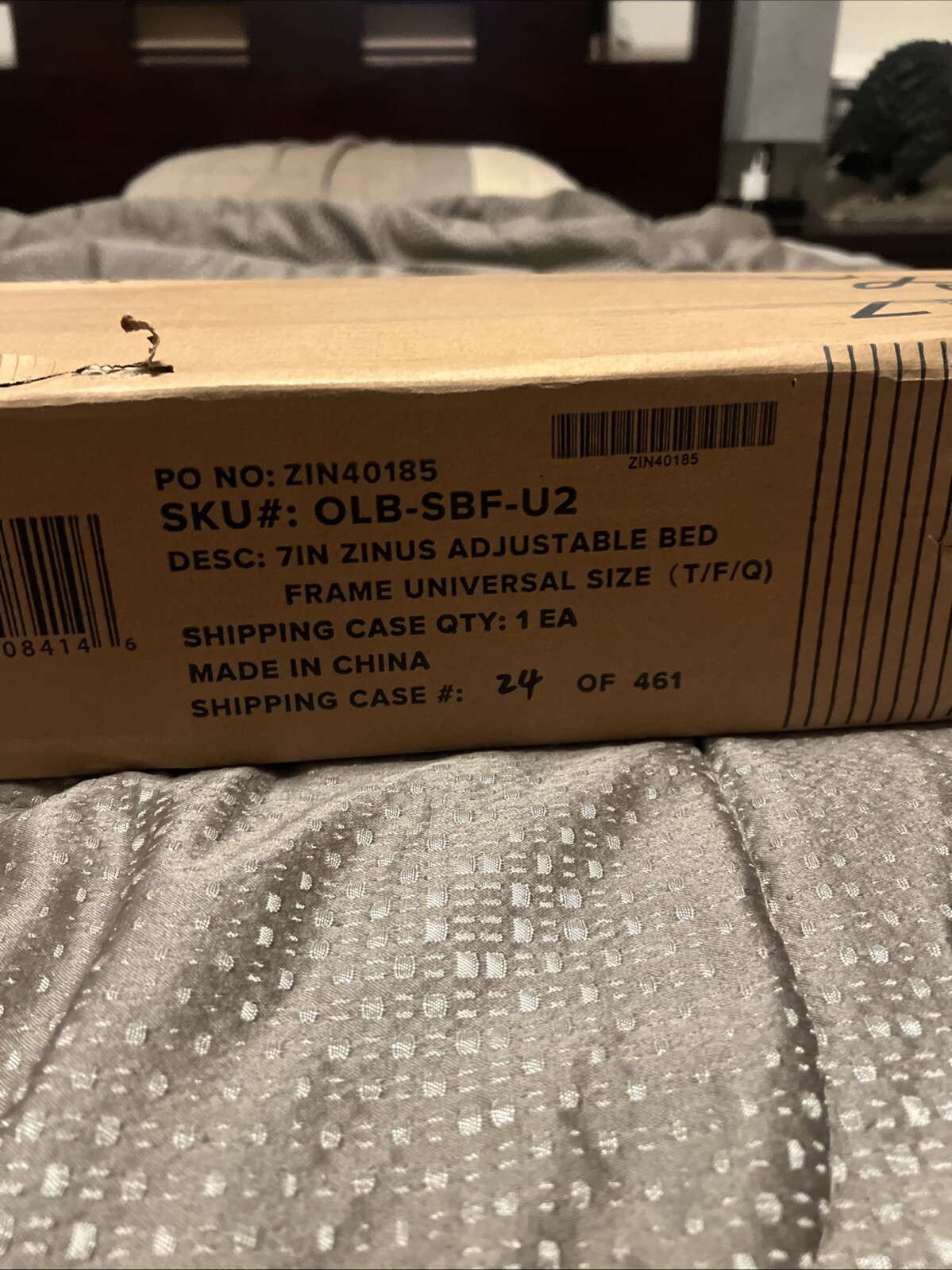 New Michelle Adjustable 9-leg Steel Compact 60×70.5×7 QUEEN SIZE BED FRAME!