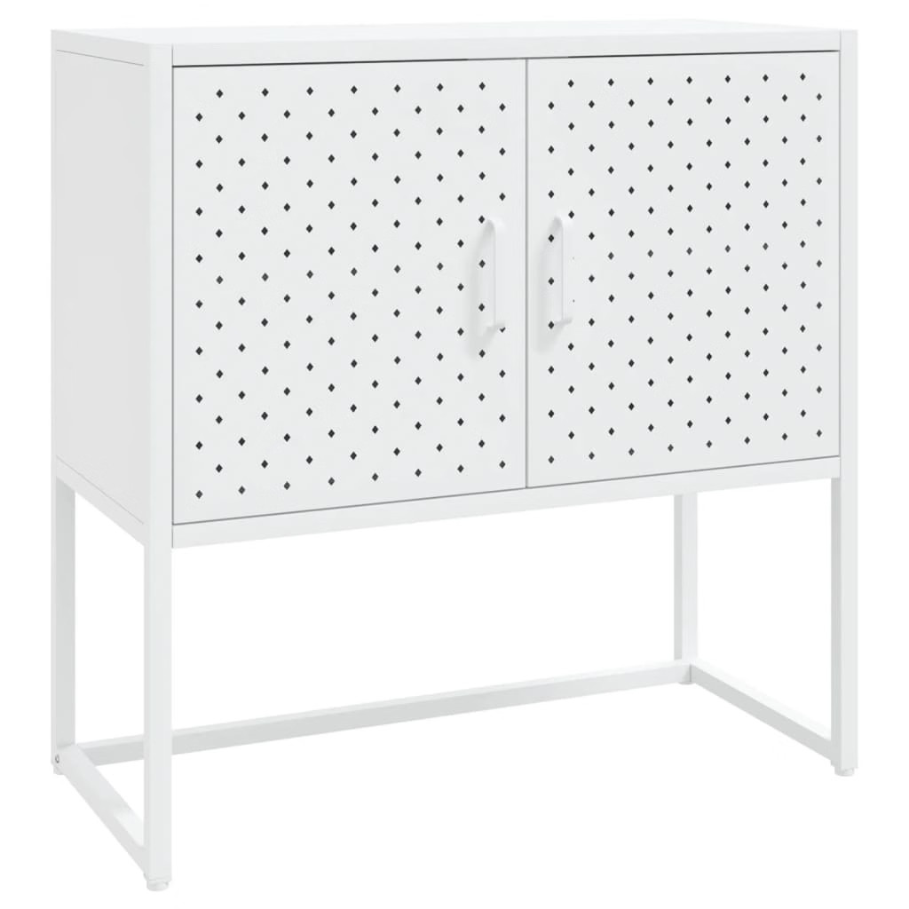 Sideboard White 29.5″x13.8″x29.5″ Steel