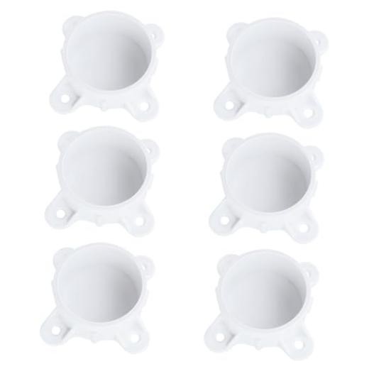 PVC Table Screw Caps, 6Pcs, 2″ Inner Diameter | Fittings Flange Pipe