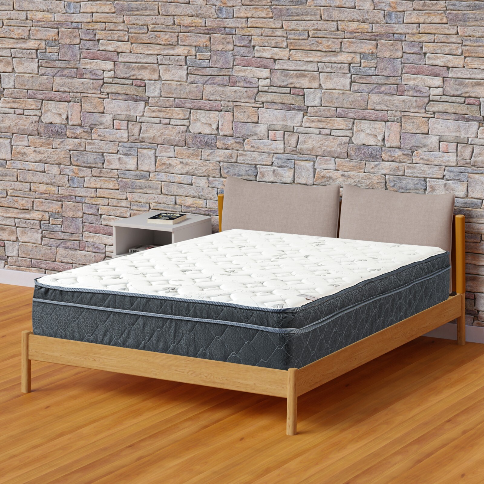 Continental Sleep, 12-Inch Euro Top Pocket Coil Hybrid Mattress