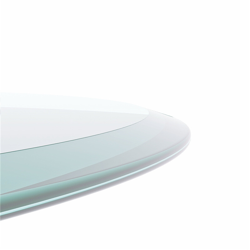 24″-36″ Inch Round Tempered Glass Table Top 1/2” Thick Beveled Polished Edge