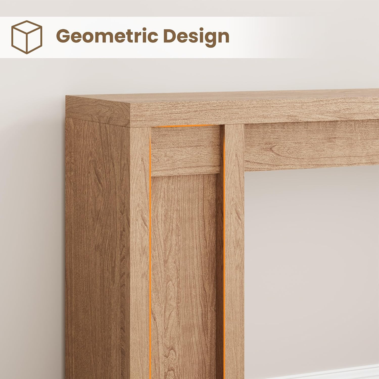 Cherry 70.9-Inch Farmhouse Console Table for Living Room & Entryway Decor