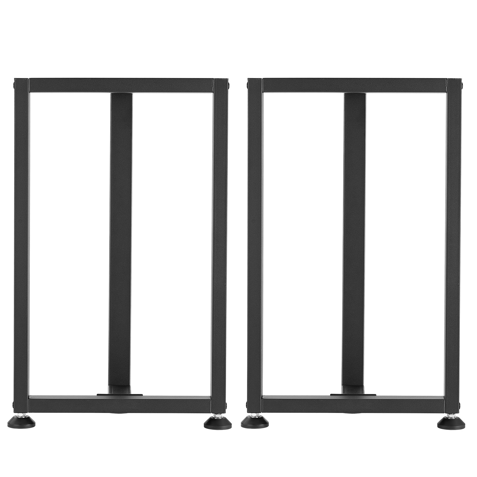VEVOR Steel Table Legs 29.1 x 17.7 in T Shape 2204 lbs Heavy Duty Set of 2 Black