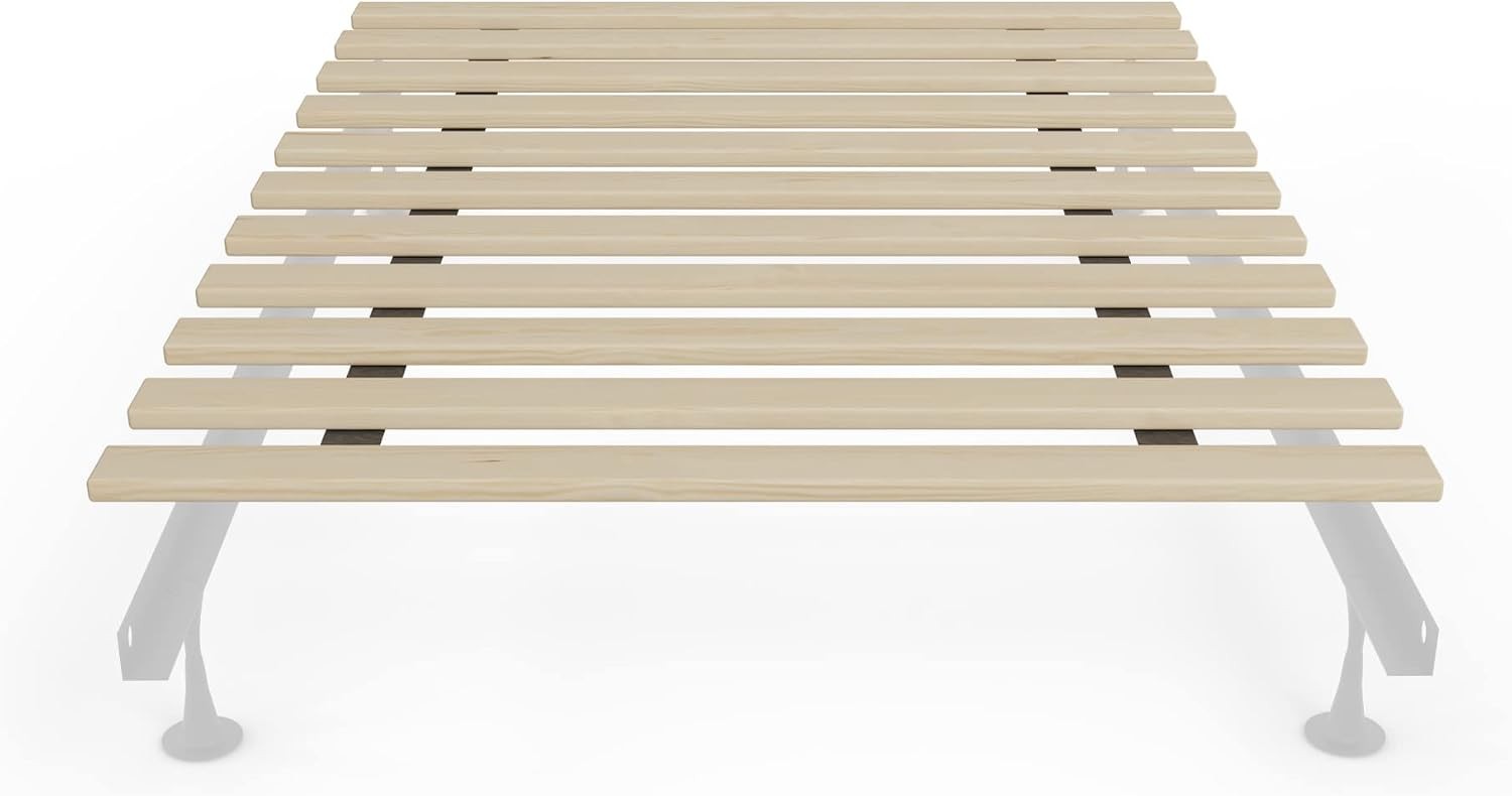 1-Inch Extra Heavy Duty Horizontal Wooden Bunkie Board/Bed Slats Twin(39″) Beige