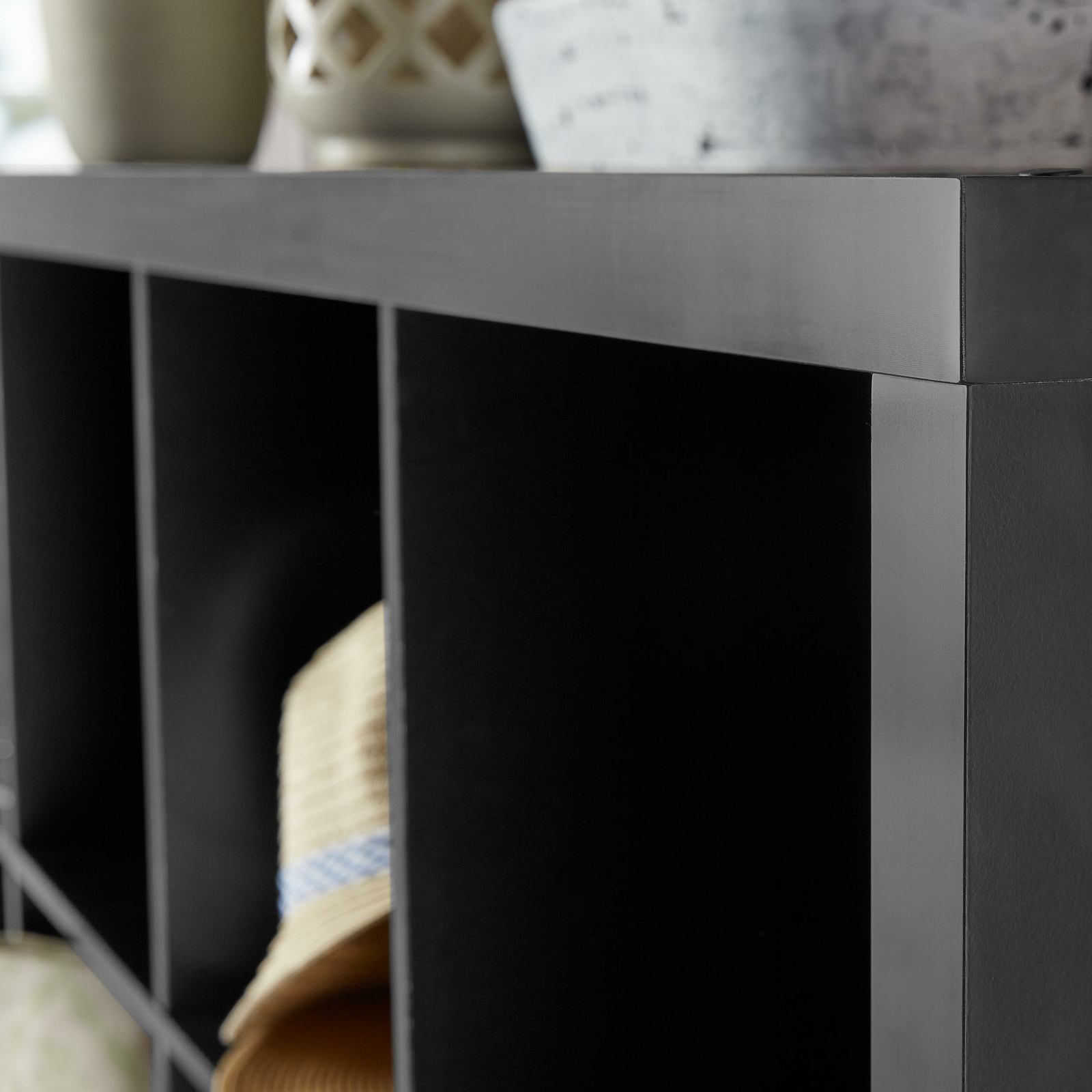 Large16 Cube Modern Bookshelf Storage Organizer Office Living Room Dorm Black