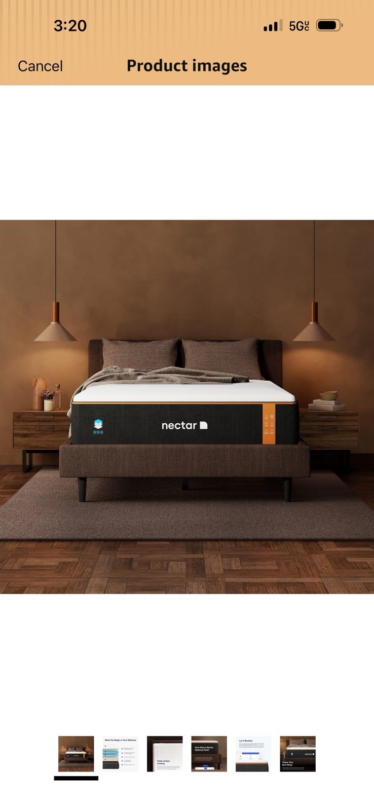 Nectar Premier Copper 14″ Twin XL Memory Foam Mattress Bedroom