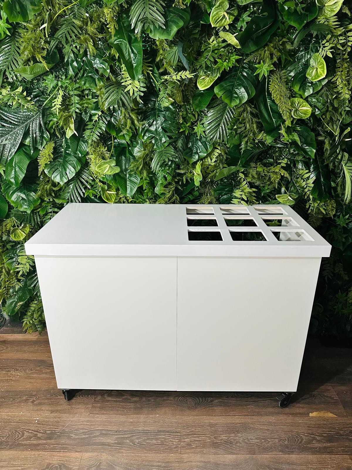 Foldable Snack Cart – Custom Layouts, Colors & Wheels – Portable Vendor Booth