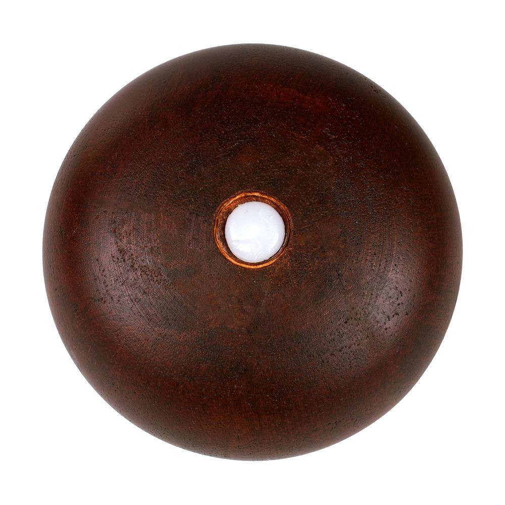 4-1/2 In. X 4-13/16 In. Stained Cherry Solid Hardwood round Bun Foot