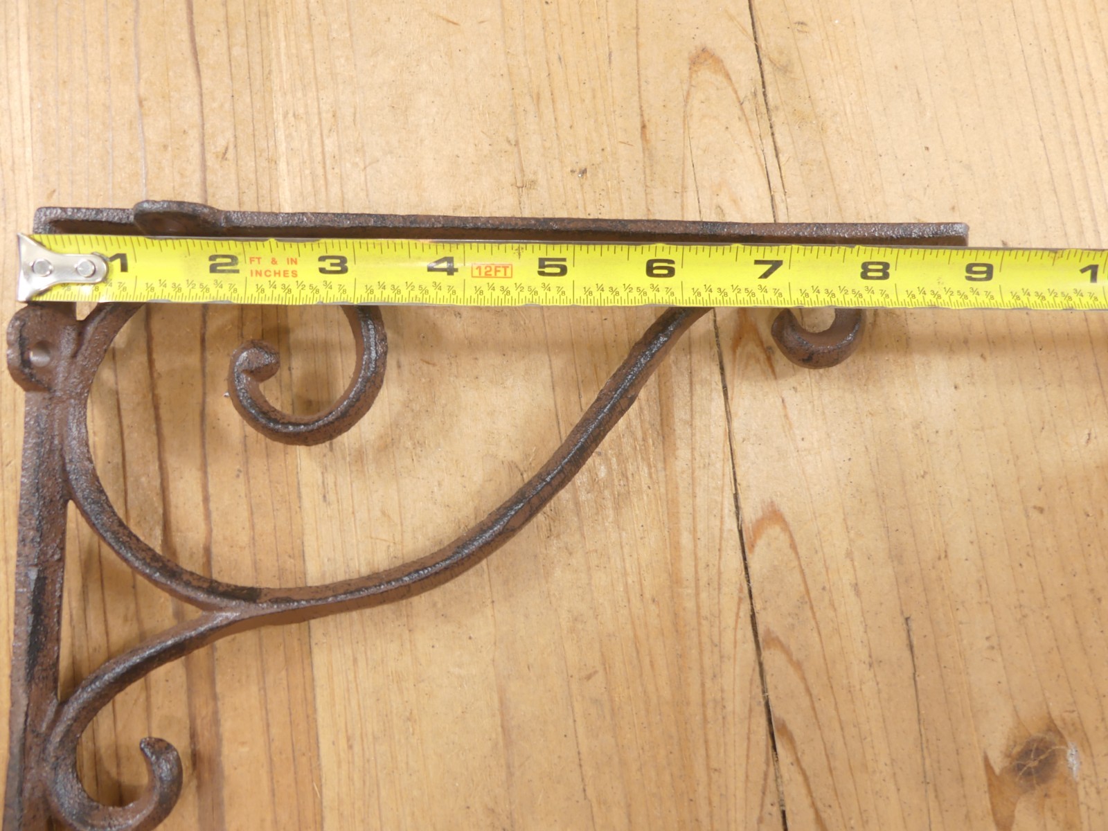 2 Antique Style Shelf Brace Wall Bracket Cast Iron Brackets Corbels Plant Hook