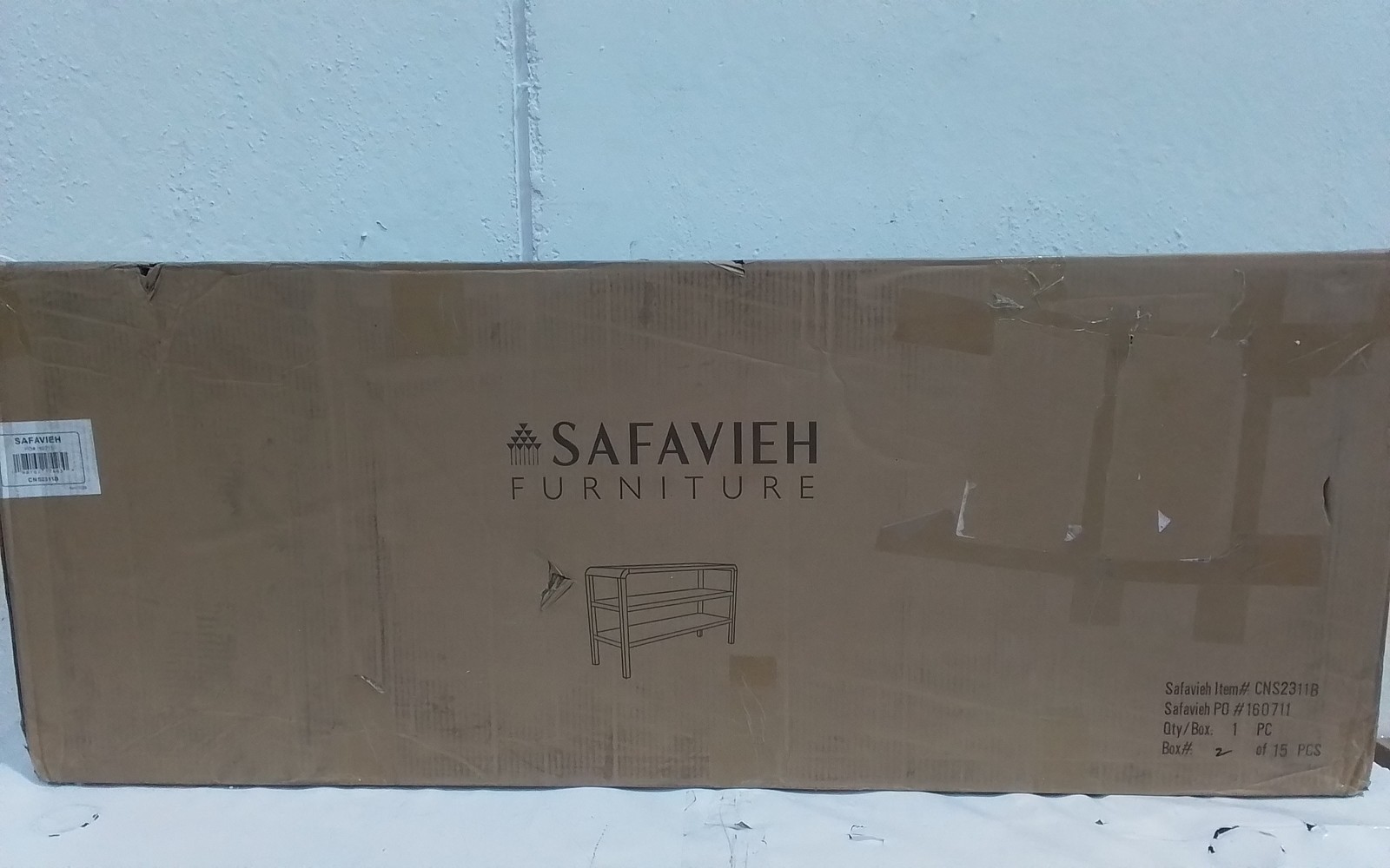 Safavieh OMARA 2 SHELF CONSOLE TABLE, Reduced Price 4172700581 CNS2311B