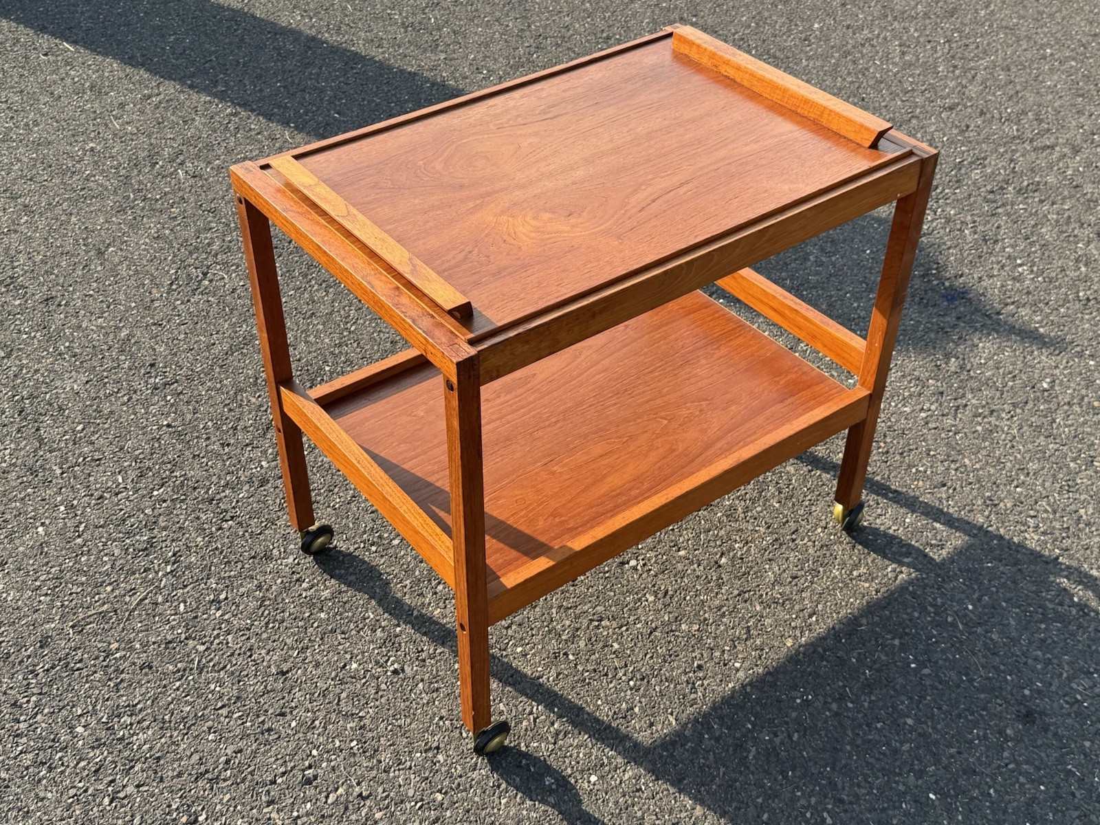 TEAK Cart With Removable Tray Bar Table Trolley BL-mobler Denmark