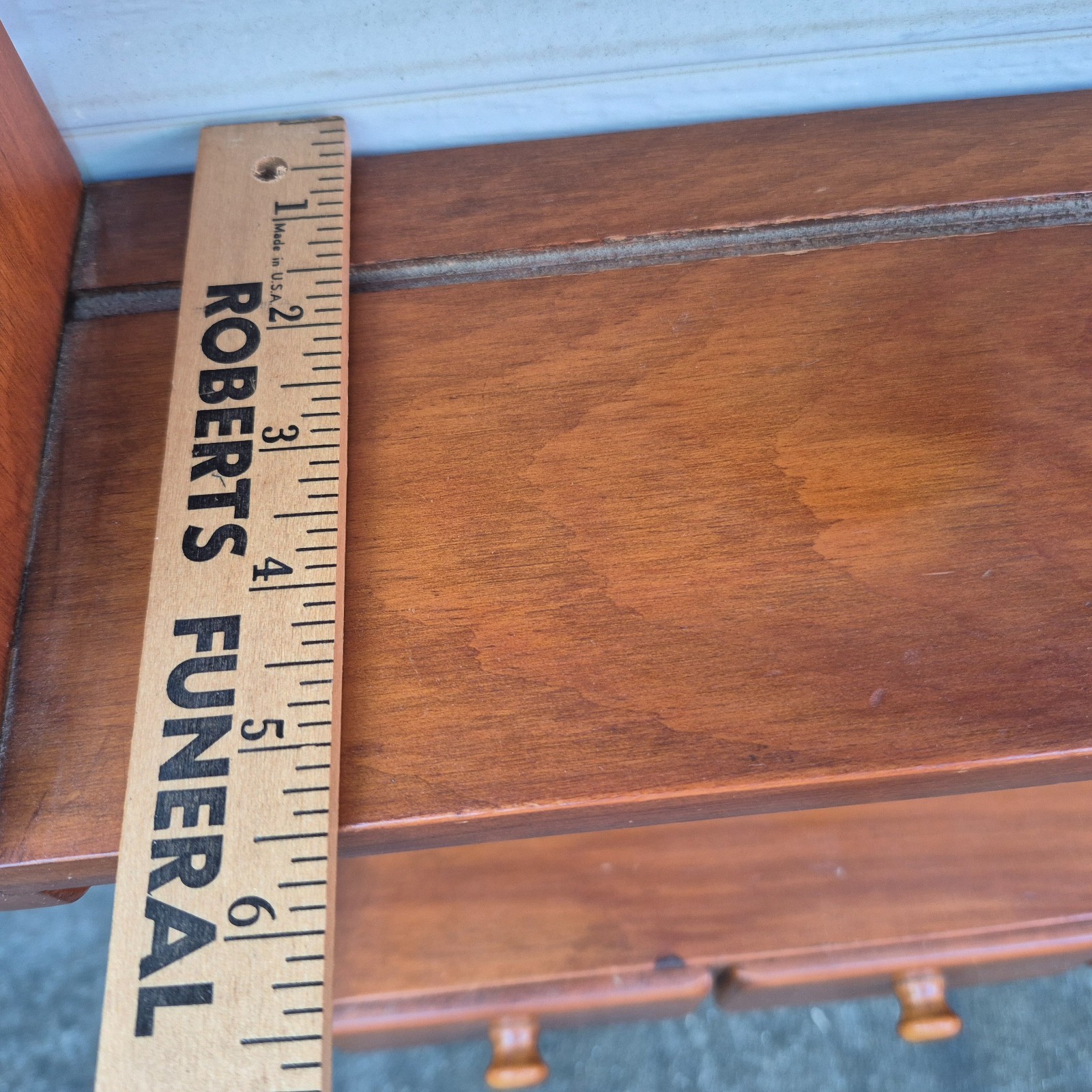 VTG Solid Pine Wall Rack w Plate Groove Display Cup Saucer Curio Shelf 5 Drawers