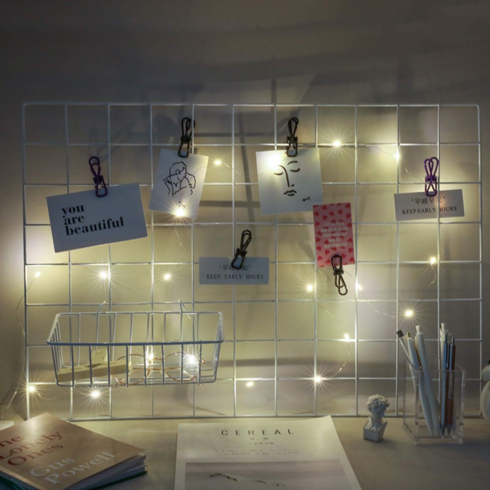 Wall Grid Panel Accessories Wire Grid Baskets Shelf Organizer for Wire Board,…