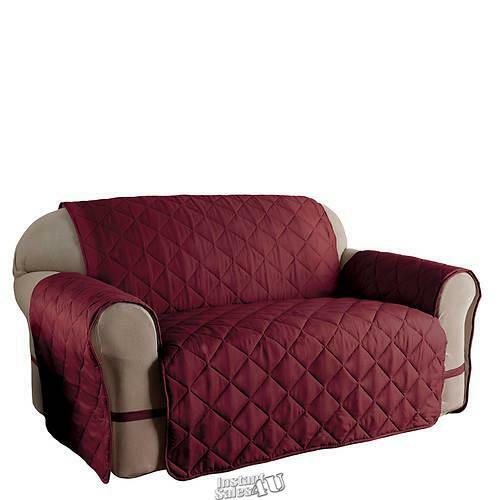 Ultimate Furniture Protector – Loveseat Burgundy Microfiber Pet Cover Dust