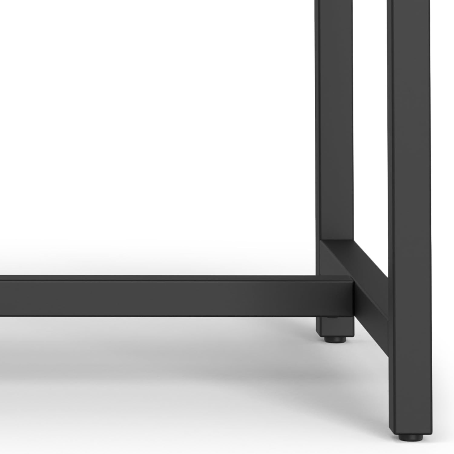 Banting 48″ Solid Hardwood & Metal Desk with Drawers – Modern Industrial Style