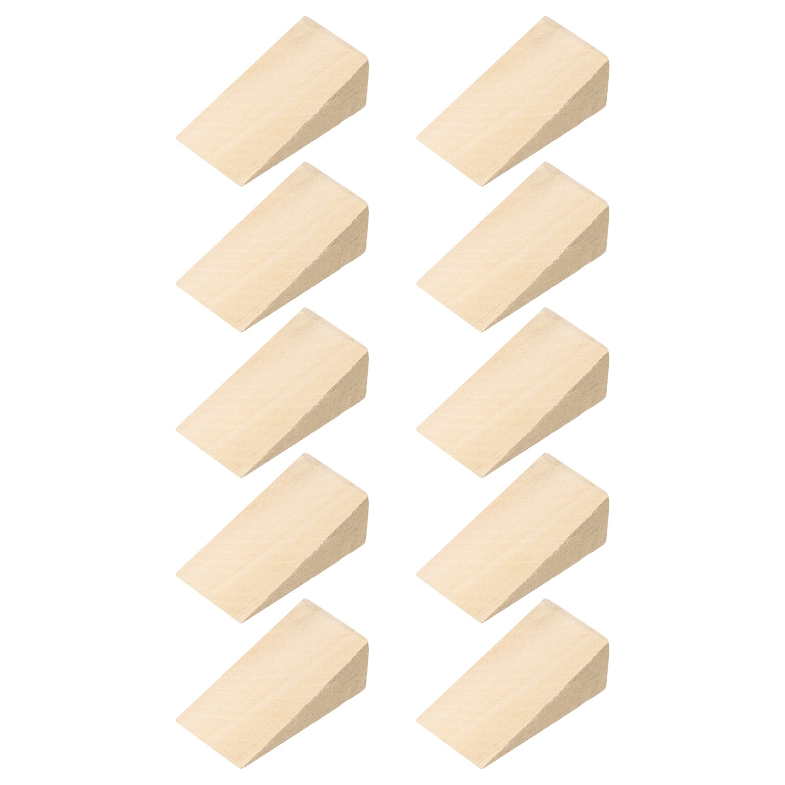 10Pcs Wooden Door Stoppers 2.36″x1.18″x0.79″ Non-Slip Home