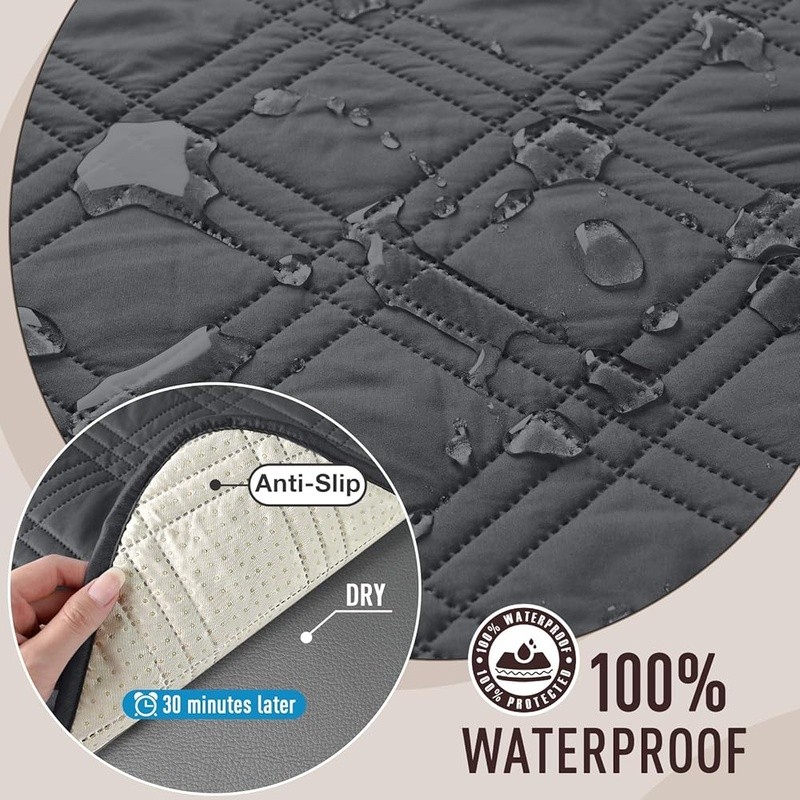 Waterproof Anti Slip Sofa Cover Durable Pet Friendly Couch Protector Easy Care