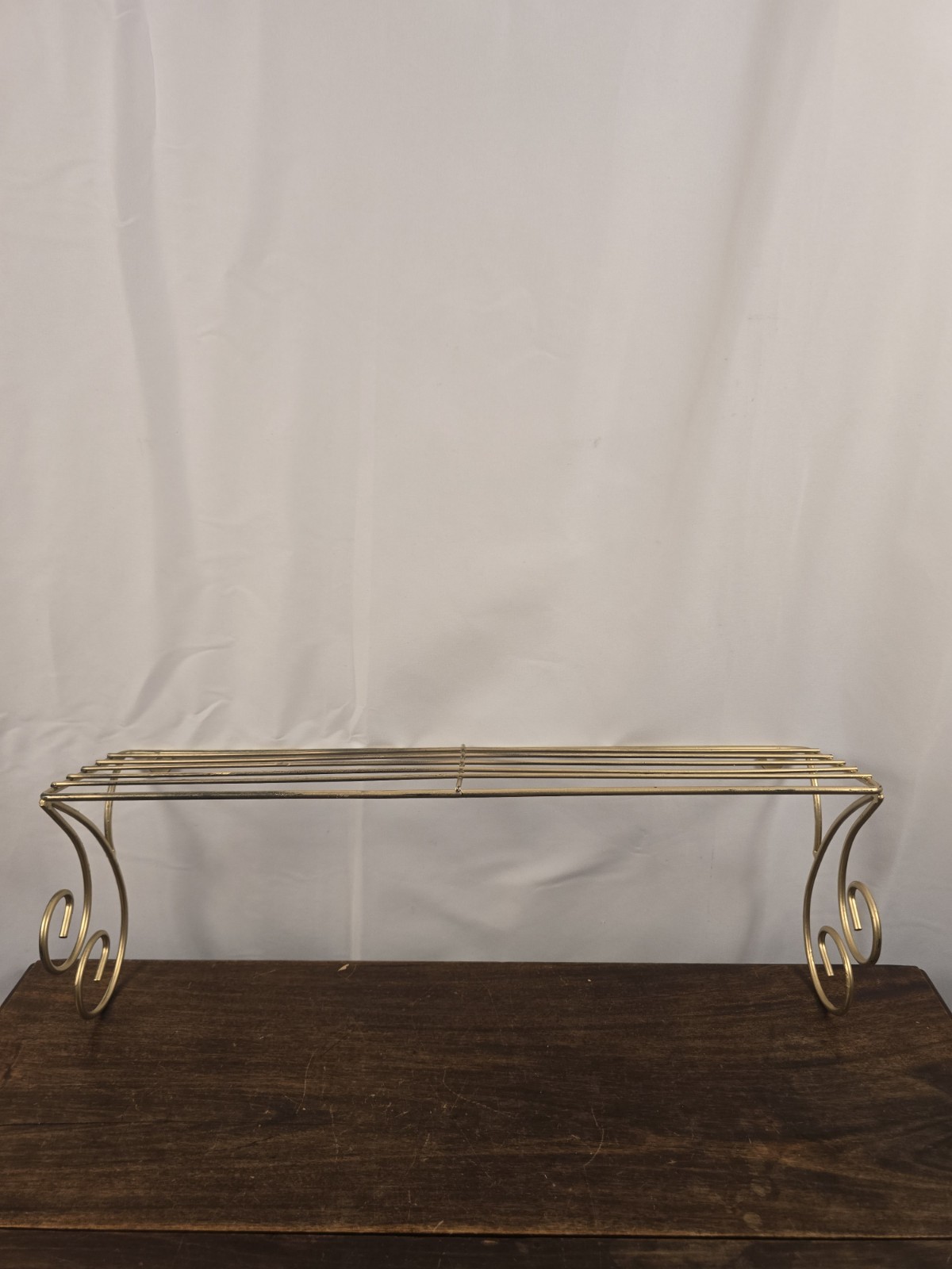 VTG Ornate Metal Gold Homco Hollywood Regency Wall Hanging Shelf Grandmacore