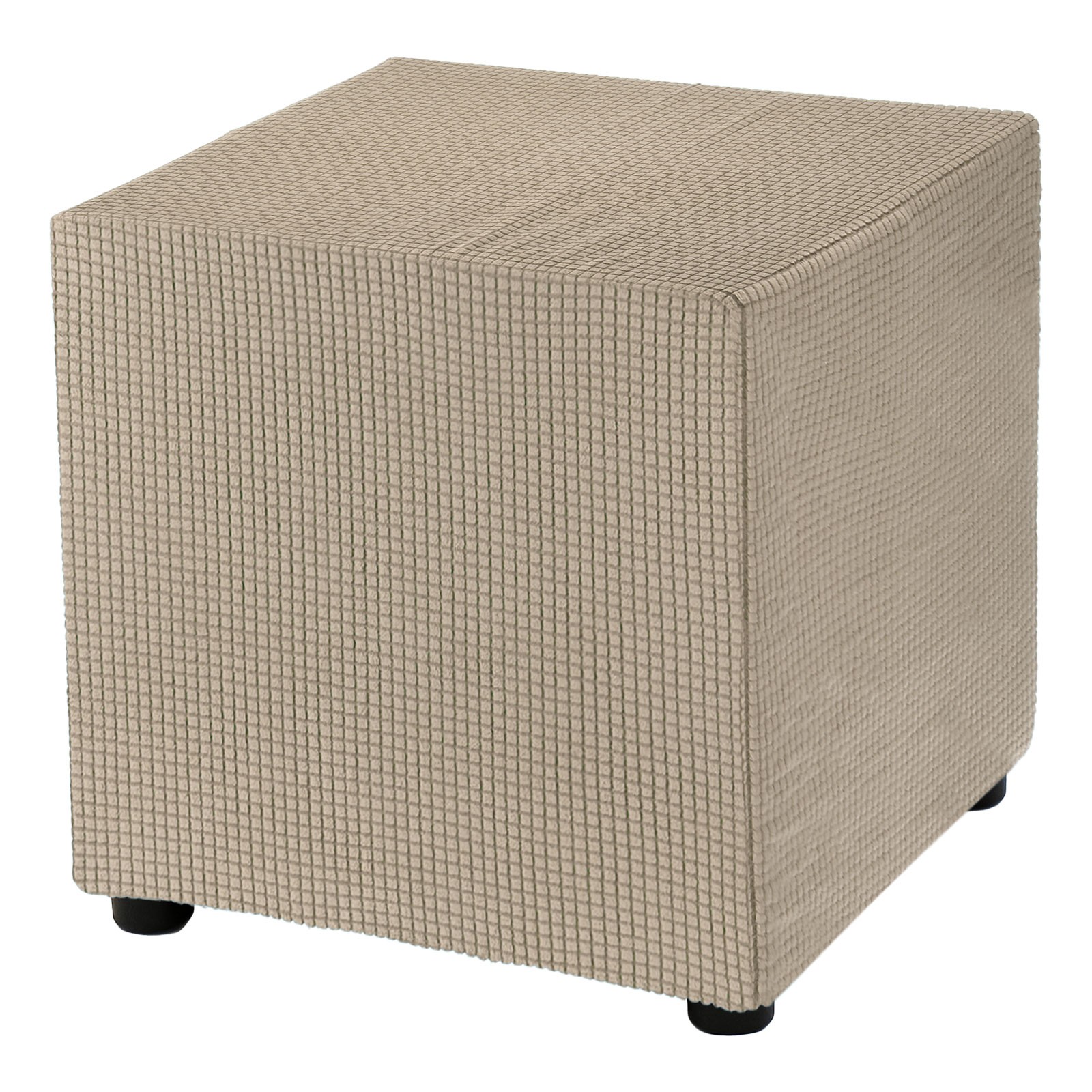 Square Cover 18 Inch Polyester Slipcovers Khaki