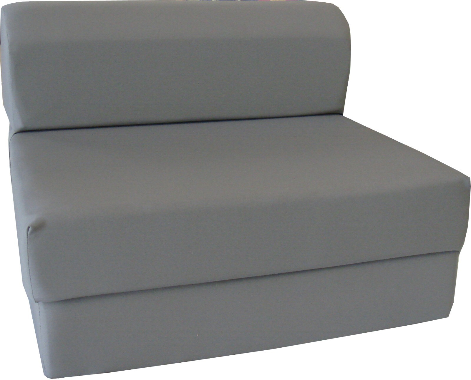 Gray Sleeper Chair Folding Foam Beds, Portable Studio Guest Bed 6 x 48 x 72