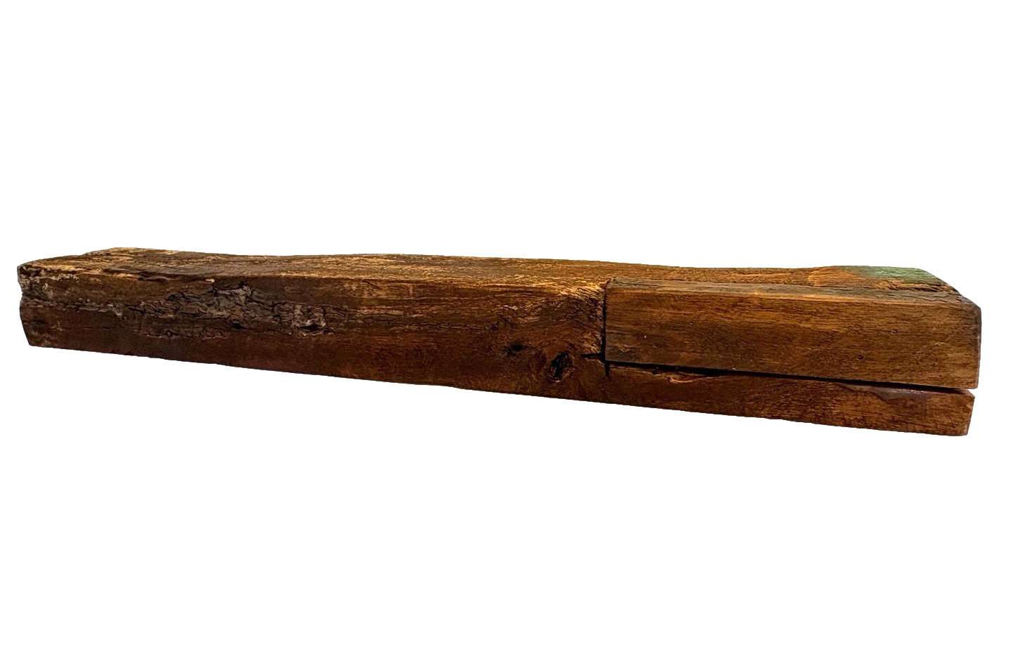 Rustic Floating Wall Shelf 30L Reclaimed Wood Handmade Wall Decor from India
