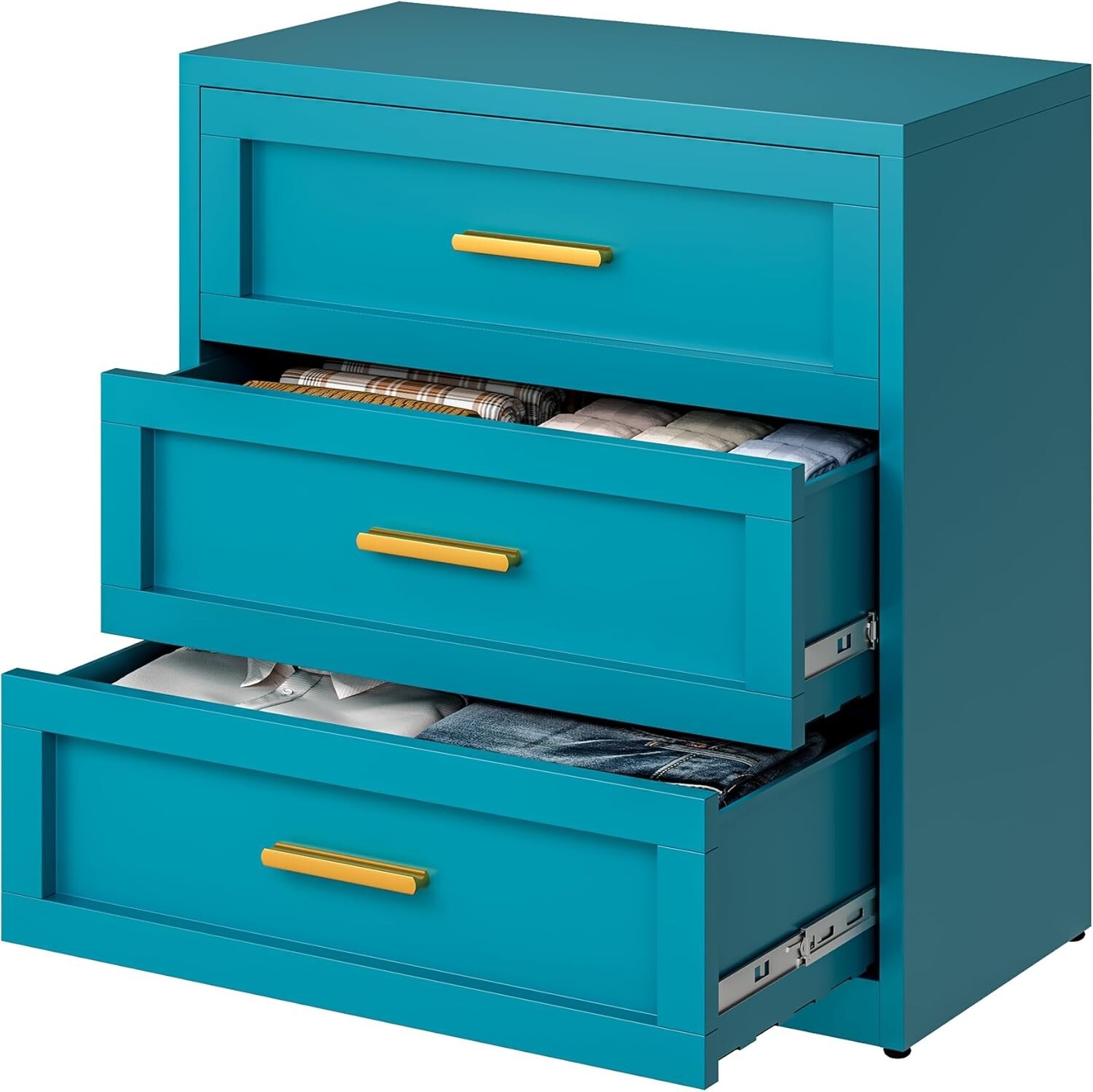 Elegro Metal Storage Cabinet Dresser with 3, 4,5 Drawer for Office,Closet,Home