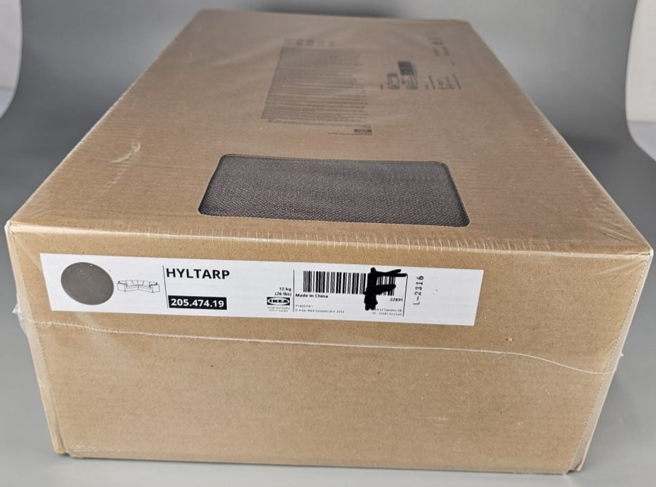 IKEA HYLTARP Cover For Corner Sofa 4 Seat Gransel Grey Brown 20547419 Brand NEW