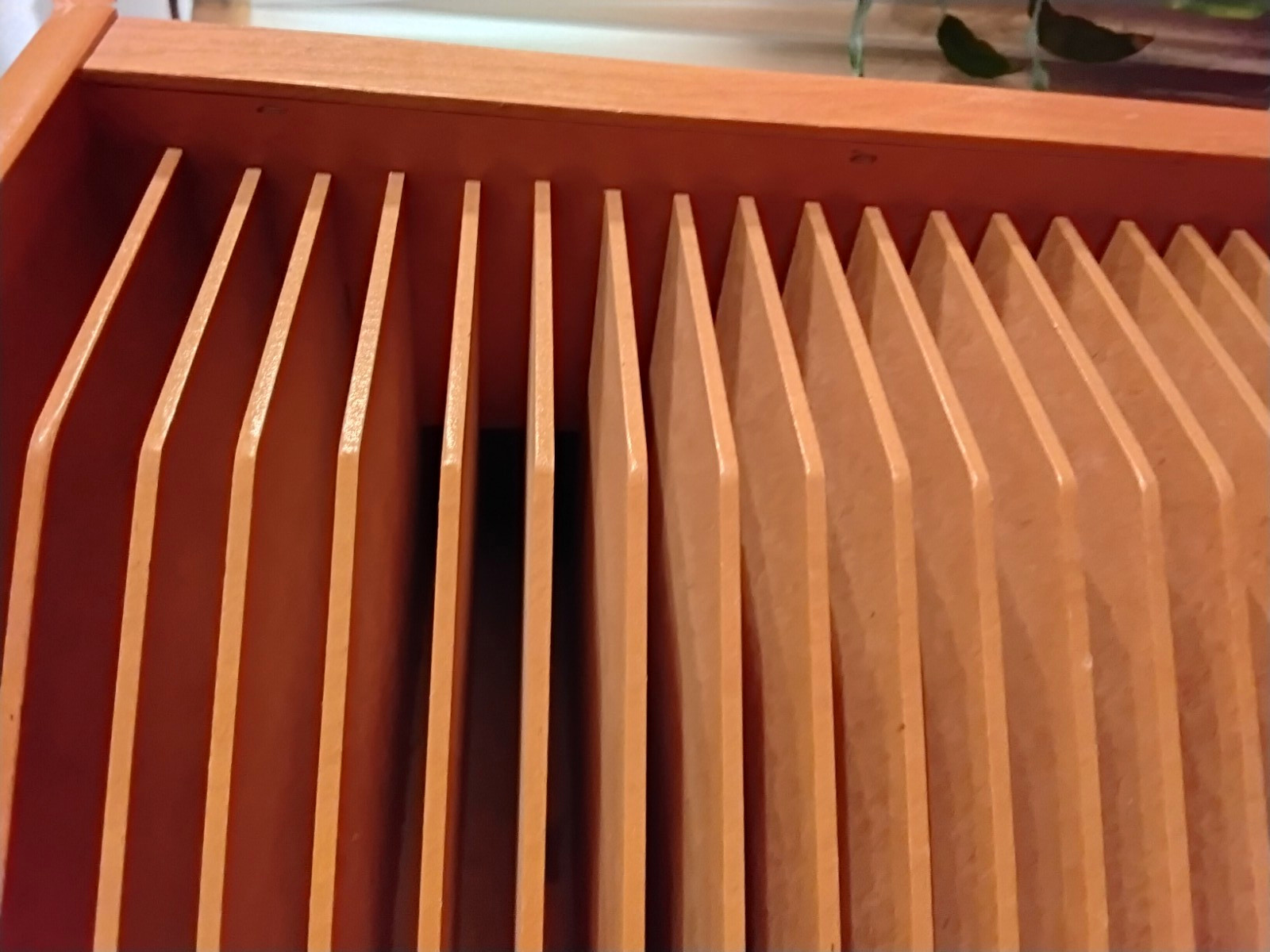 Wood CD Storage Rack/Tower Freestanding Open Face Brown 30 in, 8+ Shelves