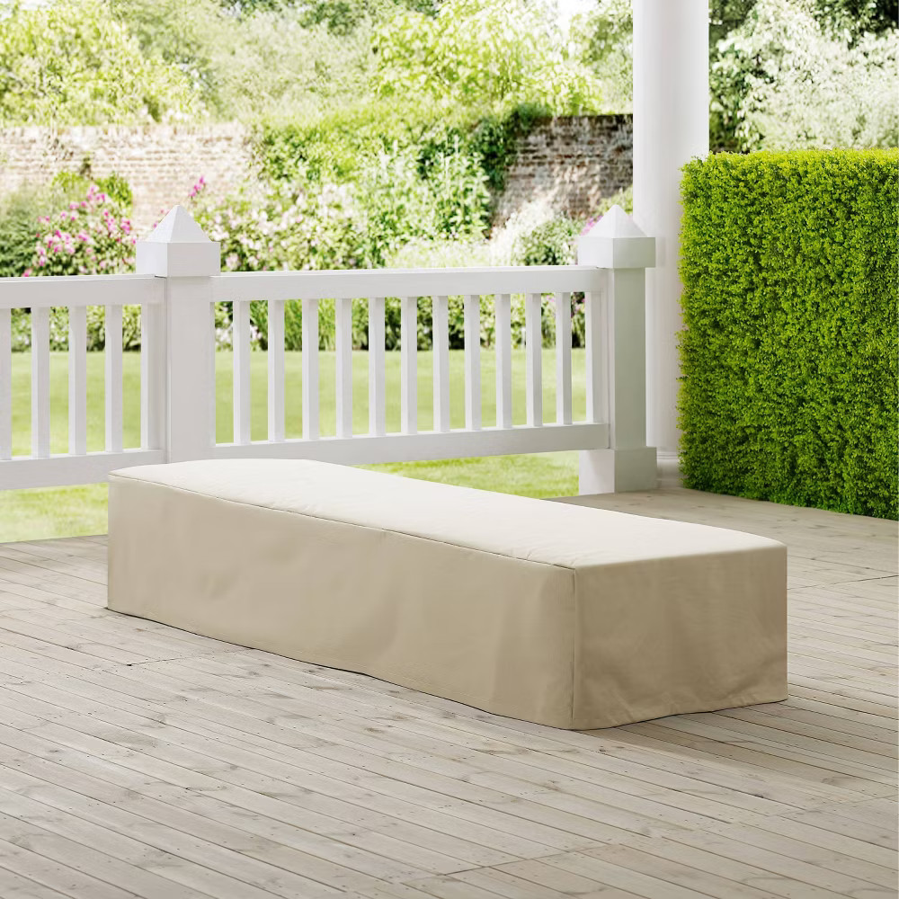 Crosley Outdoor Chaise Lounge Furniture Cover Tan: Waterproof