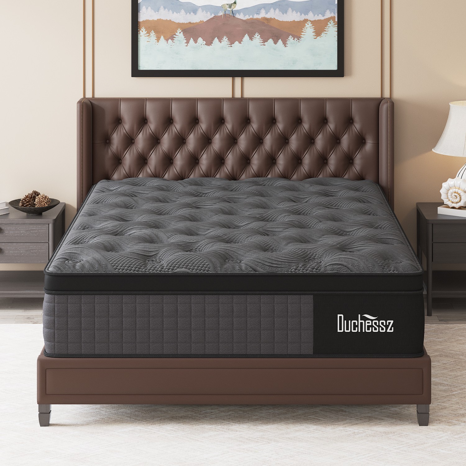 10″12″14″ Twin Full Queen King Size Mattress in a Box Hybrid Spring Memory Foam