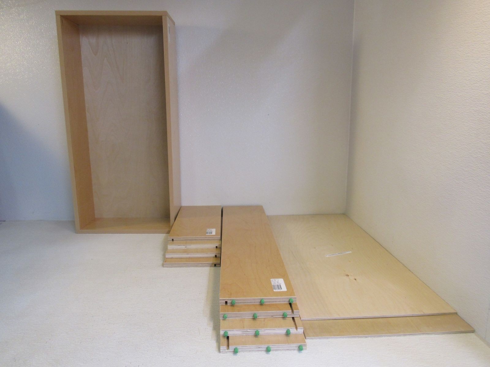 Woods Works Drawers Lot of 3 Natural D300 T63-B25-B50 Pre-Finished Birch Plywood