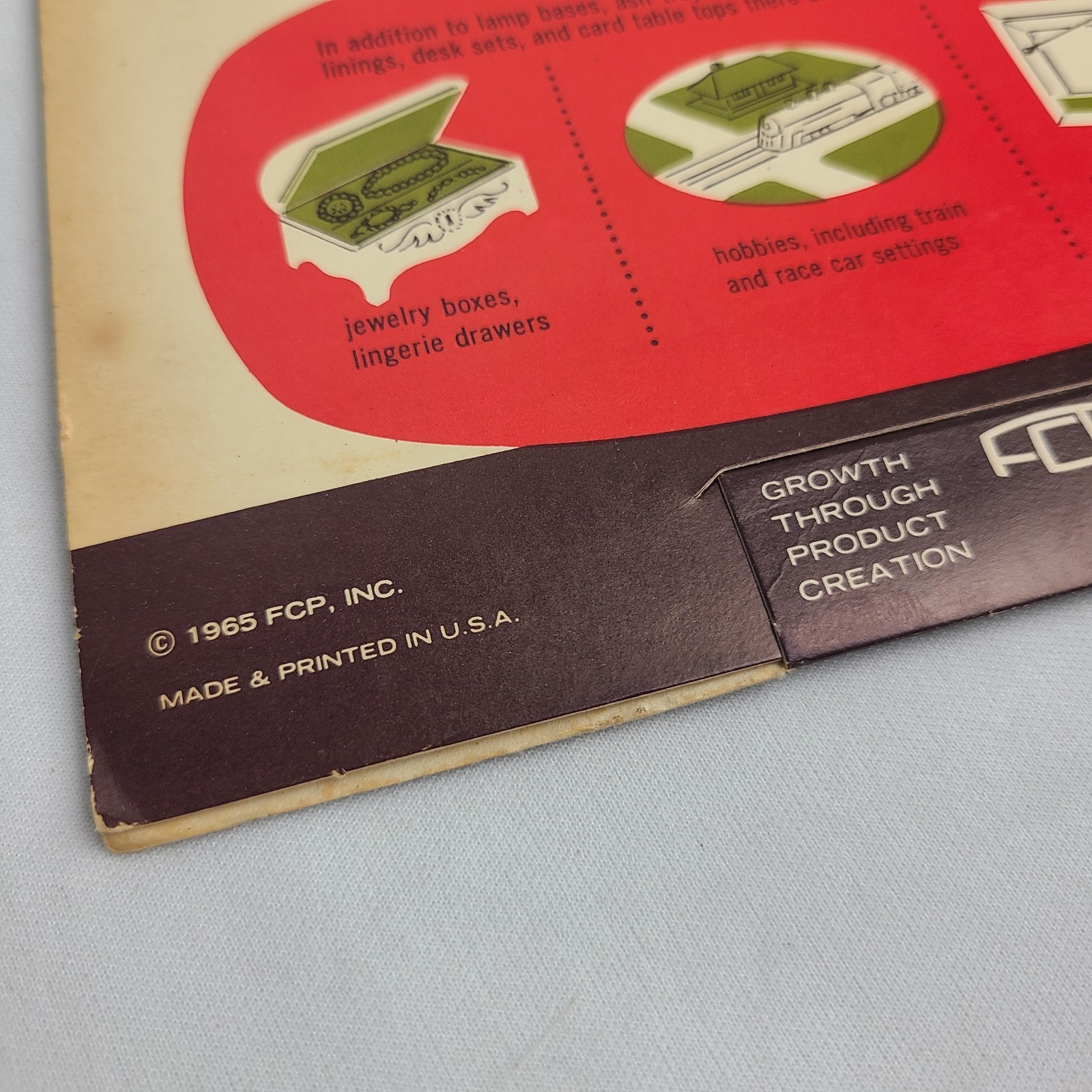 Vintage NOS 1965 Flan Self Stick Flannel Furniture Protector Scratch Proofer MCM