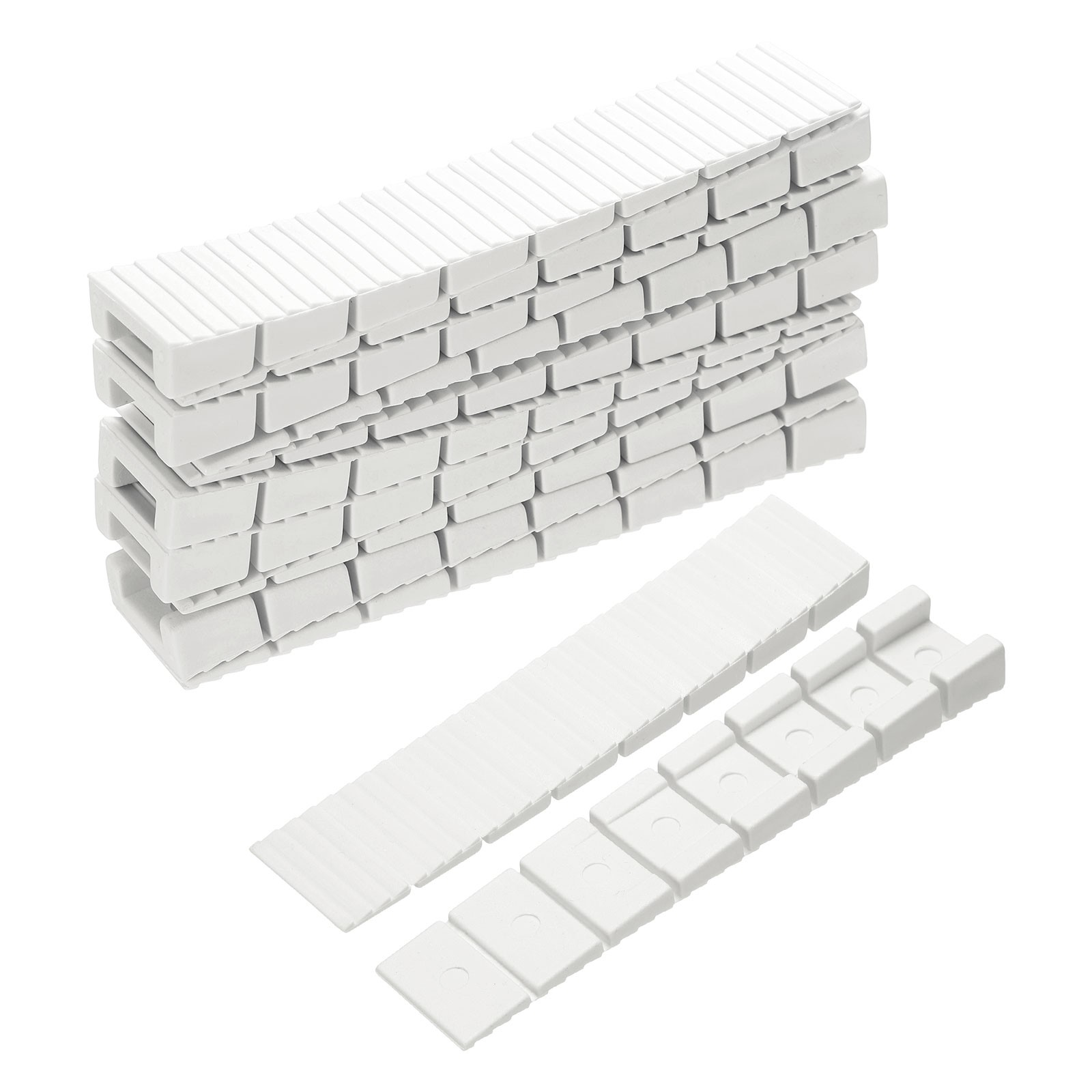 60Pcs Composite Shims and Leveling Wedges 3.94-in White Plastic Shims