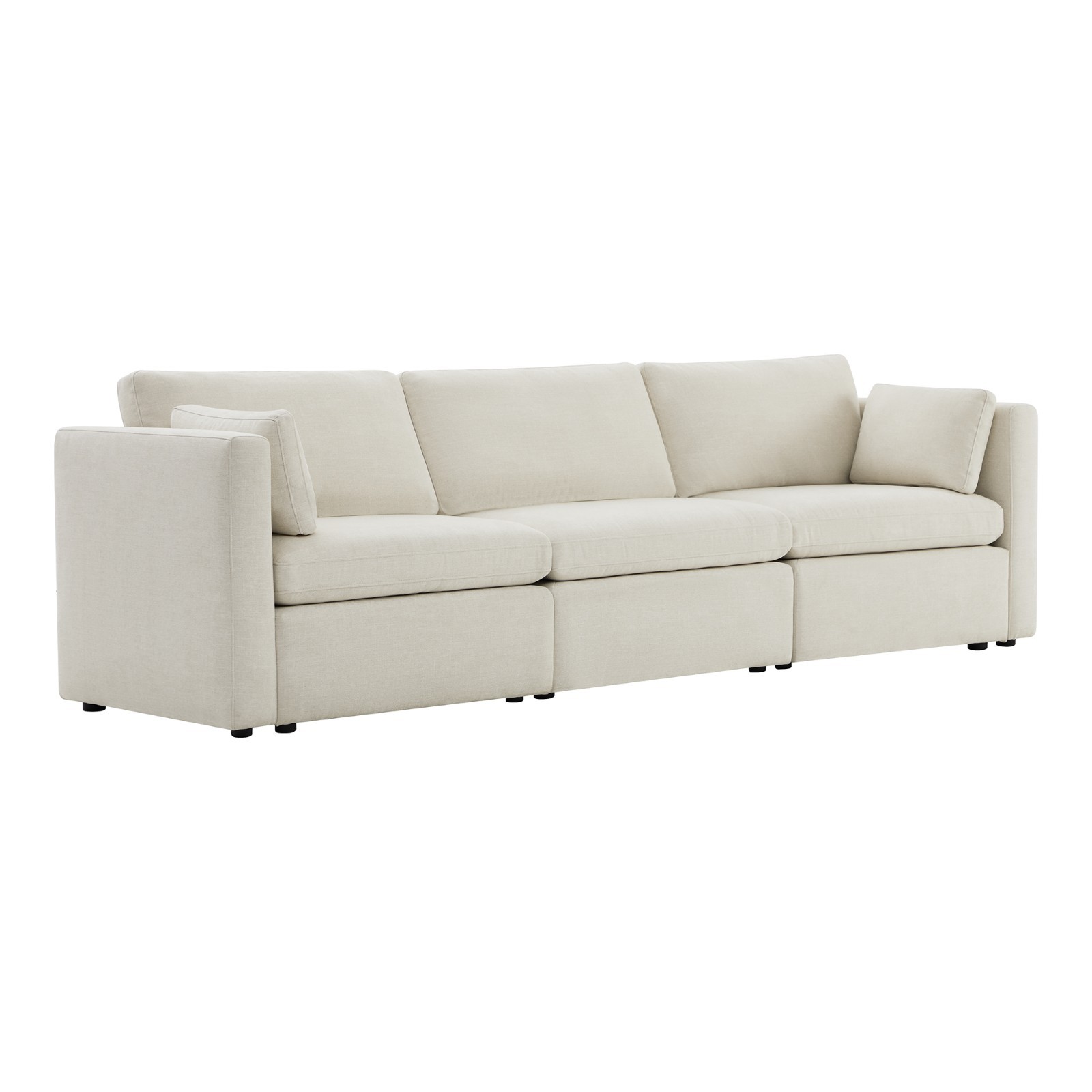 CHITA 112″ Modular 3-Seat Sofa,Oversized Comfy Modular Sofa