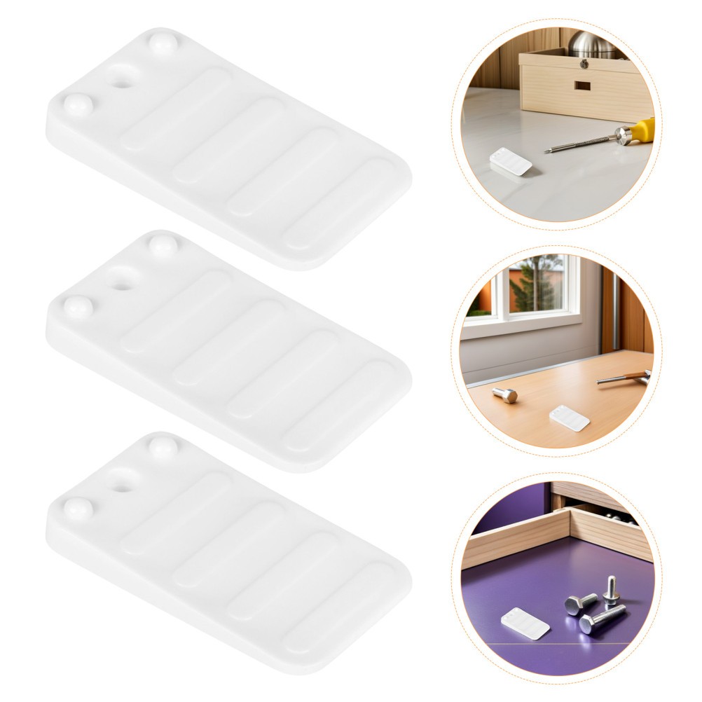 20Pcs Adjustable ABS Plastic Furniture Leveler Pads White for Home Furniture